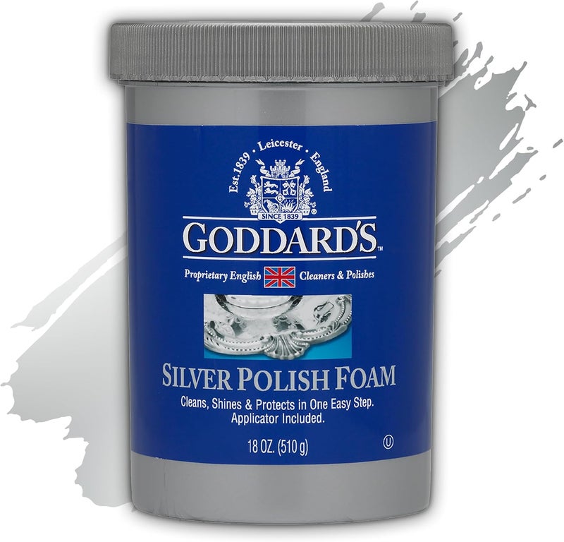 Goddard's Silver Polish Foam - 18 oz (510 g) - Cleans, Shines & Protects Silverware - Image 1